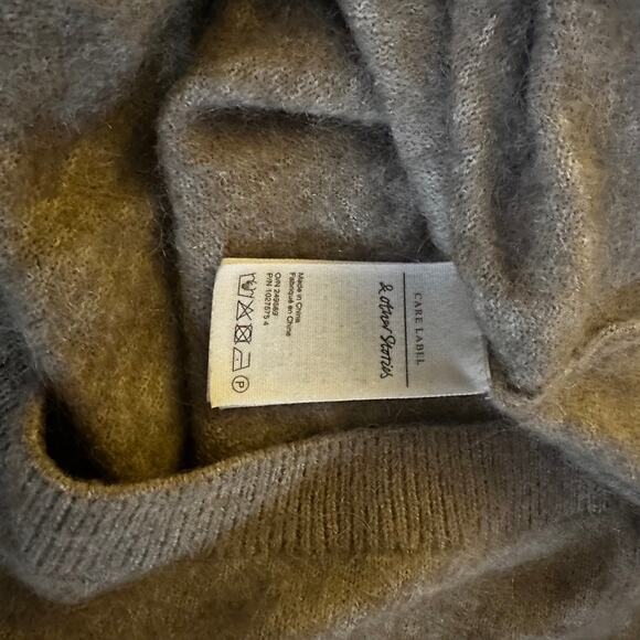 STOCKHOLM ATELIER & Other Stories Wool Alpaca Sweater sz L Beige Relaxed Soft - Picture 8 of 11